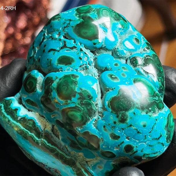 Chrysocolla Malachite Alien Skin - Nice 320g Congo A+++ Specimen - See The Video!