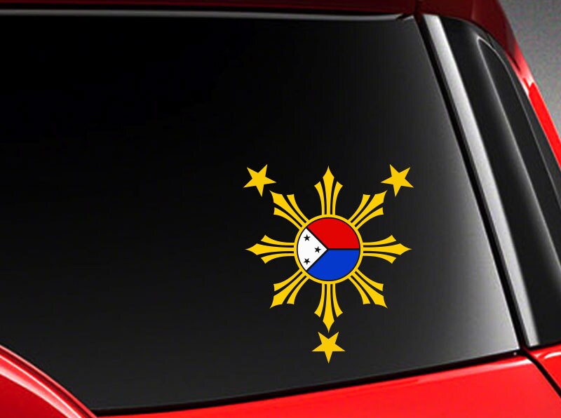 Filipino Vinyl Car Decal Sticker 5 H w/ Philippine Etsy