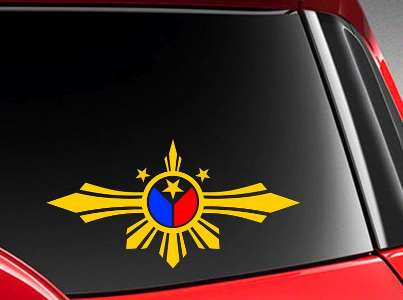 Filipino Vinyl Car Decal Sticker 8 W with Unique Etsy