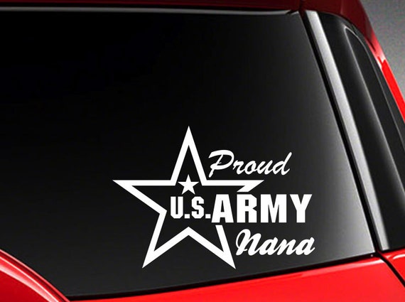 Proud Nana US Marine Vinyl Car Decal Sticker 7/" with marine logo W
