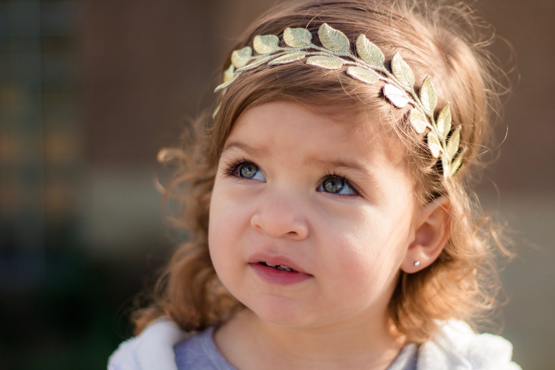 Bohemian headband gold leaf headband boho headband Etsy