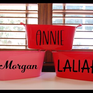 Valentines Day Gift Basket for Kids; Personalized Valentines Basket for Kids; Valentines Buckets; Custom Kids Valentines Day Gifts