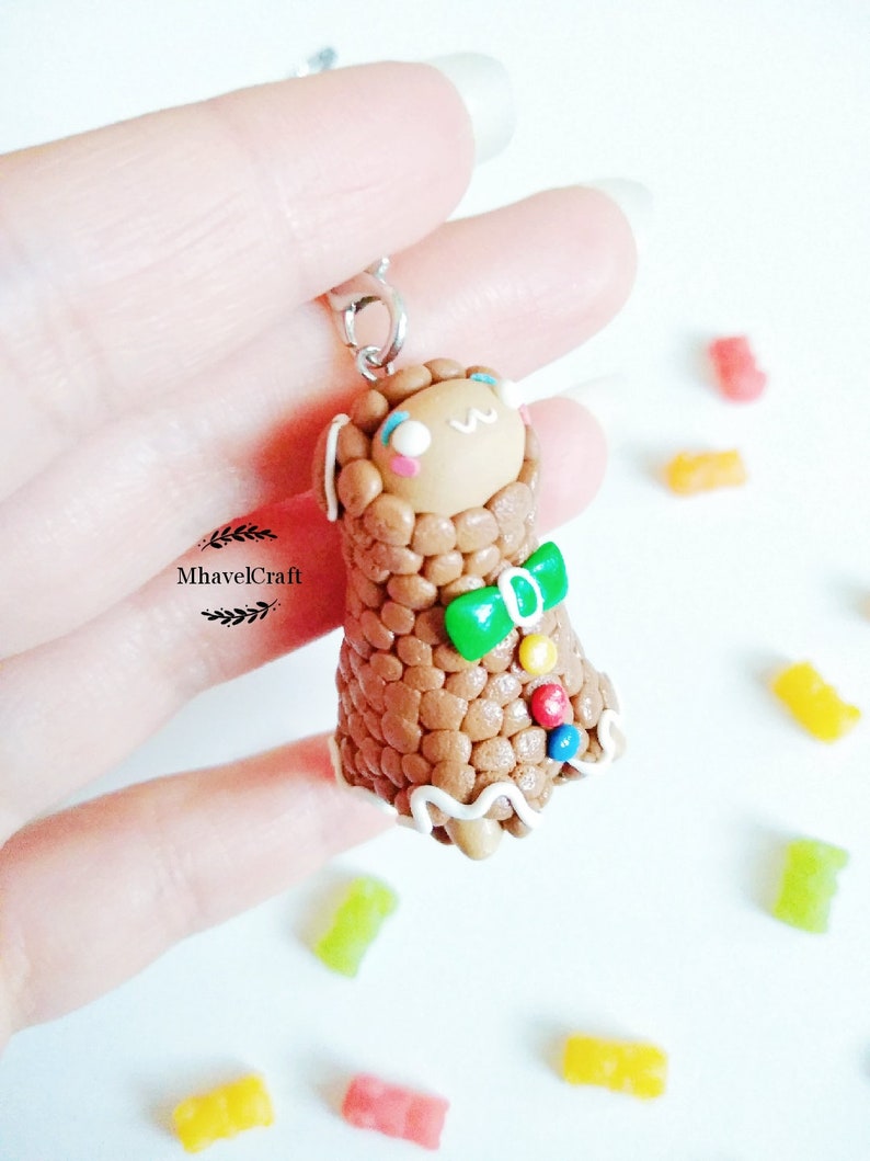 alpaca lovers cookie winter lovers gift Alpaca keychain gingerbread alpaca polymer clay christmas tree ornament kawaii alpaca
