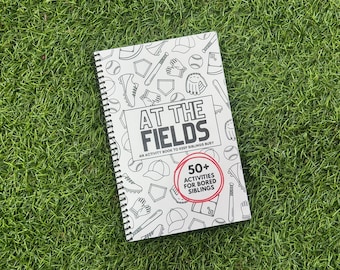 Baseball Sibling Activity Book - At The Fields - 50+ Activities for Bored Siblings
