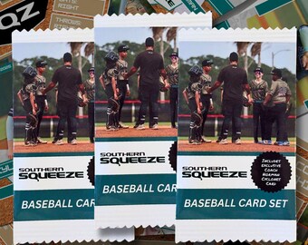 Team Baseball Card Set - Player Cards, Coach Cards, Inserts - IN THE DIRT Design  - End of Season Gift