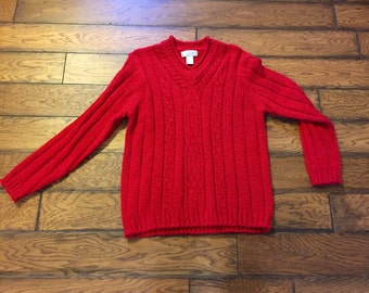 Vacker röd vintagetröja