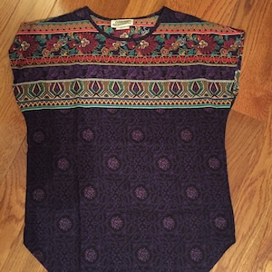 Vintage Top Aztec Print Small