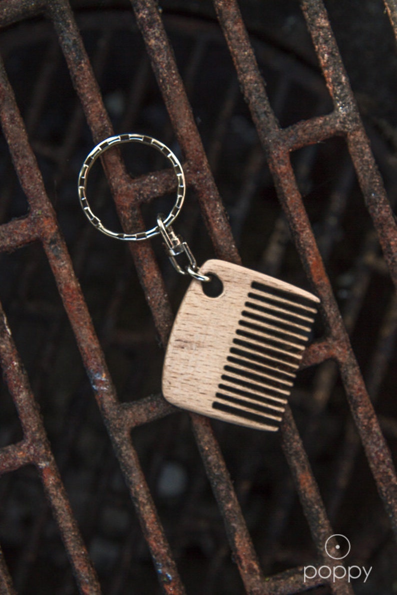 Mini Comb Wooden Beard Comb Keychain Comb Beard Comb Etsy