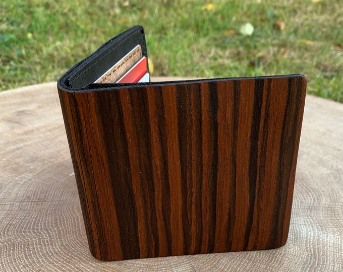 Personalised wooden Men's wallet