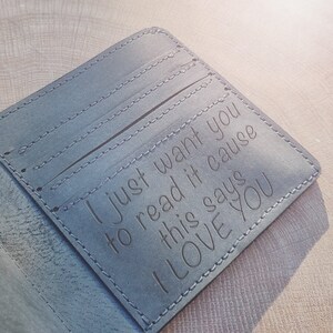 Cartera de hombre / Cartera hecha a mano / Cartera marrón personalizada / Cartera negra / Regalo personalizado de Navidad / Regalo para él