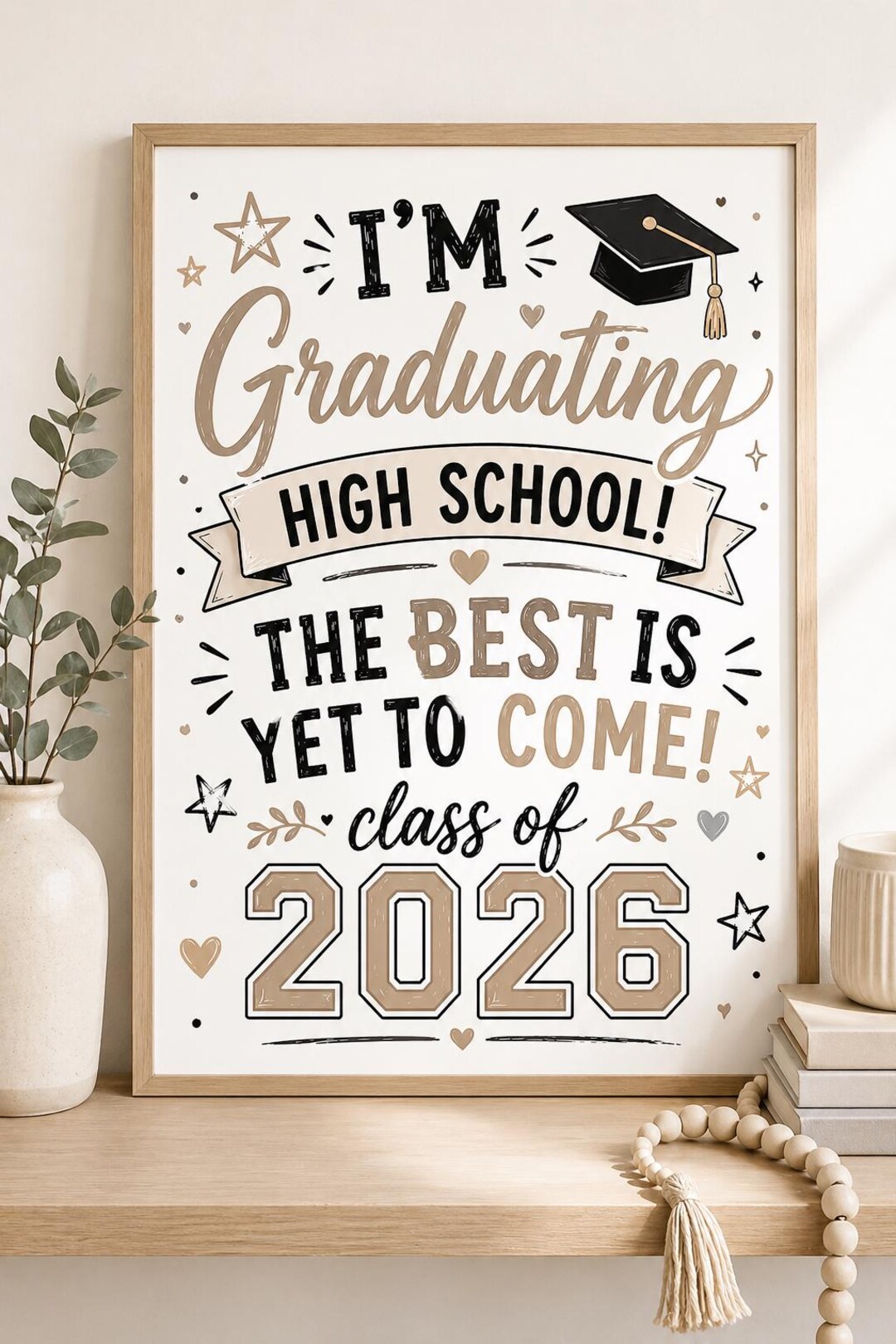 Lockview High School Grad Sign High School Graduation Sign Bundle, Class of 2026 Poster, Senior Photo ...
