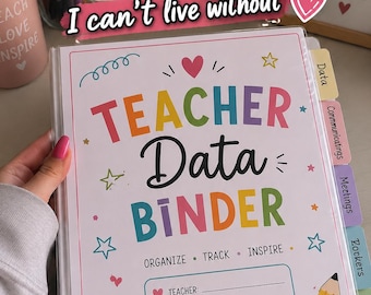 Teacher Data Binder Printable | Classroom Organization, Assessment Trackers (Digital Download)