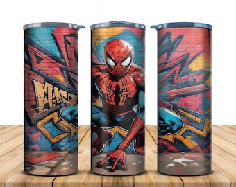 20 oz Graffiti Spiderman Tumbler