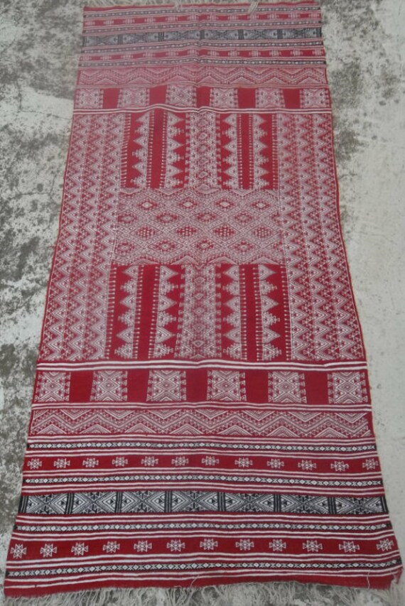 kilim Rouge Blanc noir