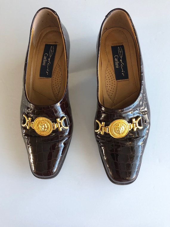 Vintage Dolcis Carlini Maroon Loafers Size 38.5