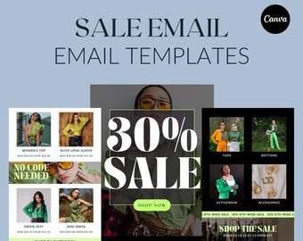 Sale Canva Email Template | Easy to use template for Sales | Template for Sale Email for Any Business | Promotional Email