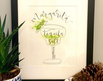 Margarita Drink print