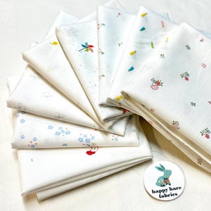 Hush Hush 3 Fabric 8 Fat Quarter Bundle: Low Volume Quilt Cotton - Riley Blake