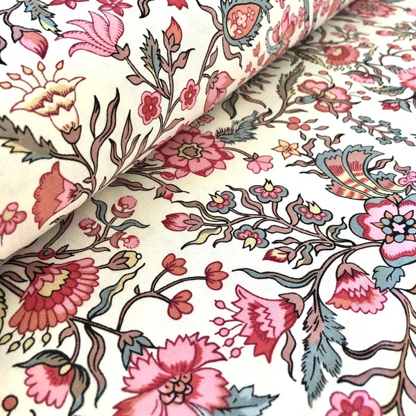 Elizabeth - Jane Austen at Home - Jane Austen Fabric - Floral Fabric - Quilting Cotton by Riley Blake - By The Yard