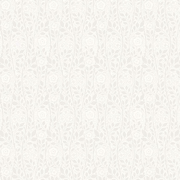 Liberty Fabrics Lasenby Silhouette Merton Rose White on White for Riley Blake - Low Volume Fabric - Cut to Size - 100% Cotton