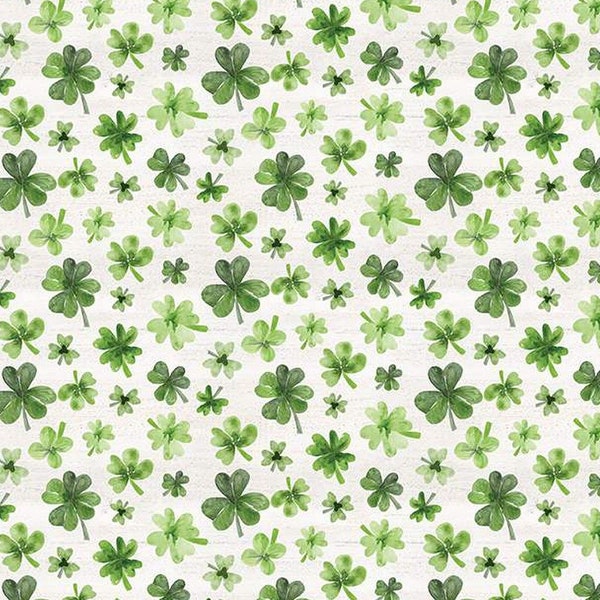 Shamrock Fabric - Clover Fabric - St. Patrick's Day Fabric - Monthly Placemats March - Riley Blake - Tara Reed - 100% Quilting Cotton