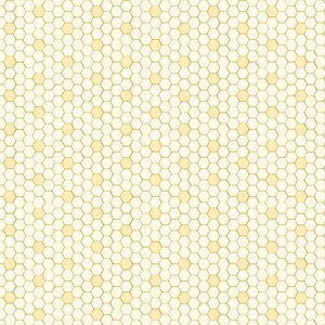 Bumble and Bear Honeycomb on Cream - by Sandy Gervais for Riley Blake - Bee Fabric - 100% Quilting Cotton - Cut by the Yard