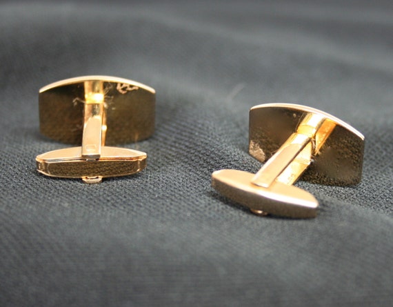 Vintage Foster Goldtone Cuff Links, Vintage Cuff … - image 4