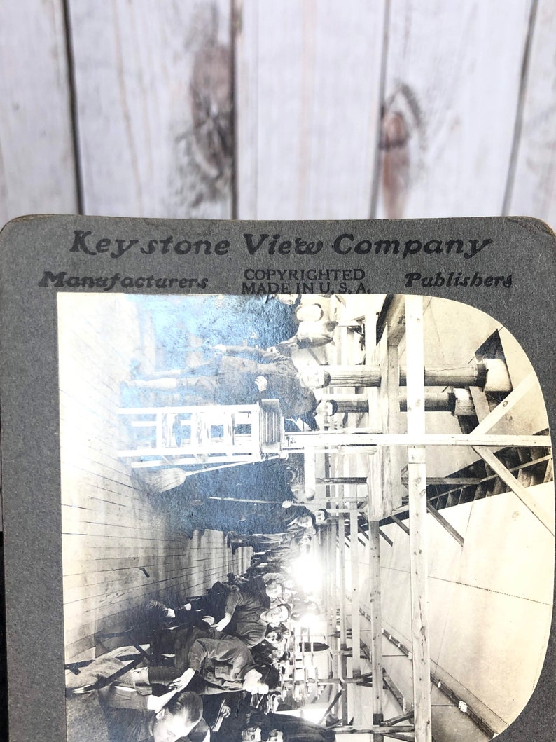 Antique Vintage Keystone View Company Military Stereoview Card Etsy