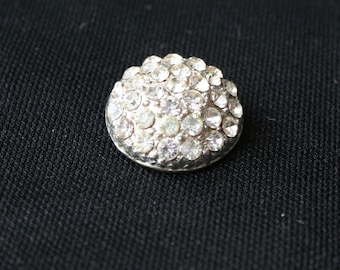 Vintage Strass Knöpfe, Strass Knöpfe, antiker Knopf, Abendgarderobe Knopf, Retro, Nähen, 7/8 Zoll, glitzernder Glamour Knopf