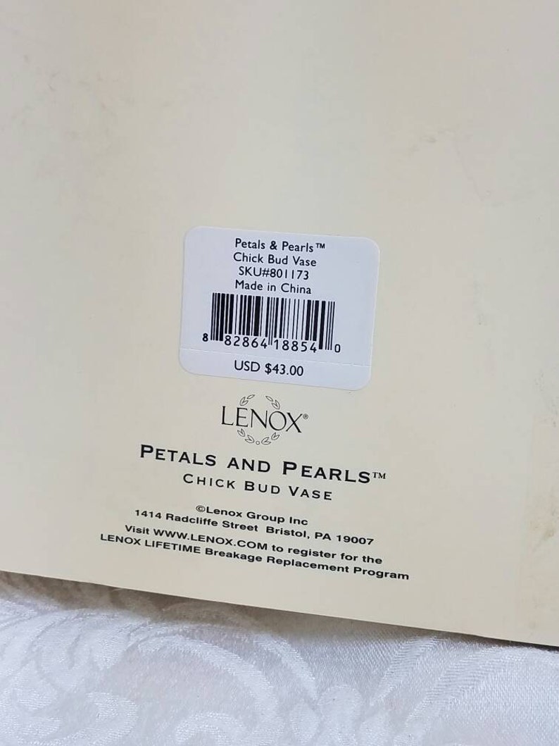 Vintage Petals and Pearls Lenox Vase Lenox Bud Vase Vintage Etsy