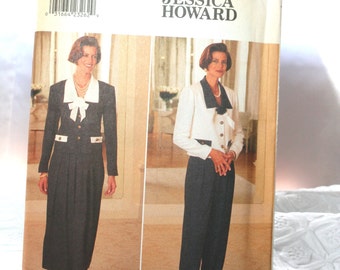 Butterick Sewing Pattern 4396, Designer Pattern by Jessica Howard, Size 12 14 16, uncut, Pleated Skirt, Pants, Collared Shirt with Pockets