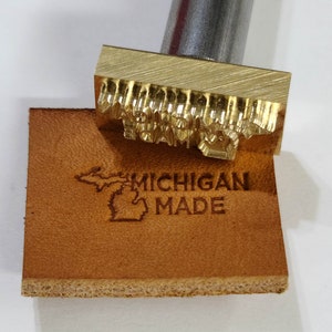 Michigan State Made Stamps, Made in the USA, Handle included