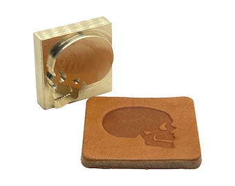 Skull Style J • Made in the U.S.A Stamp • Made in USA • 3/8 thick  Brass