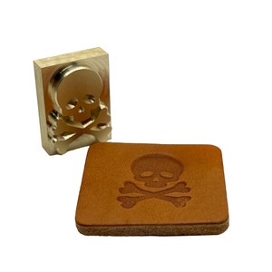 Skull Style P • Made in the U.S.A Stamp • Made in USA • 3/8 thick  Brass