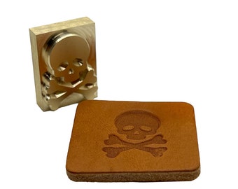 Skull Style P • Made in the U.S.A Stamp • Made in USA • 3/8 thick  Brass