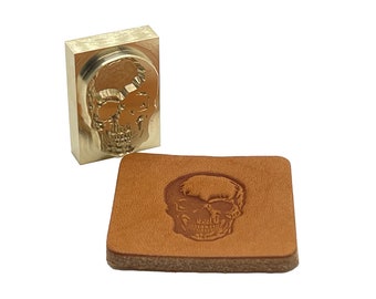 Skull Style H • Made in the U.S.A Stamp • Made in USA • 3/8 thick  Brass