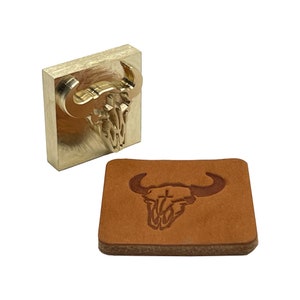 Skull Style K • Made in the U.S.A Stamp • Made in USA • 3/8 thick  Brass