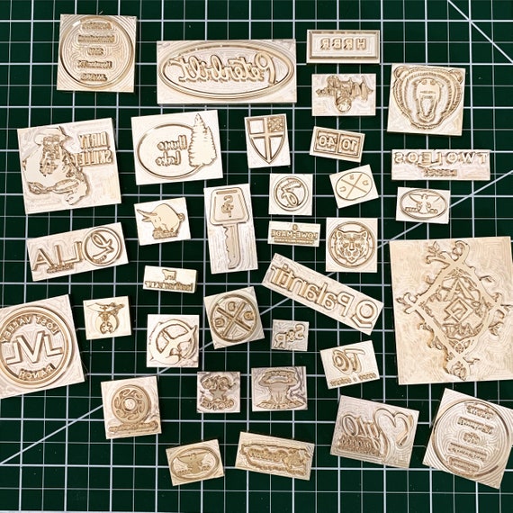 Custom Leather Stamps Made in USA 3/8 thick Brass Etsy
