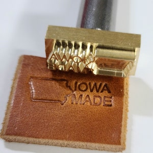 Iowa State Made Stamps, Made in the USA, Handle included