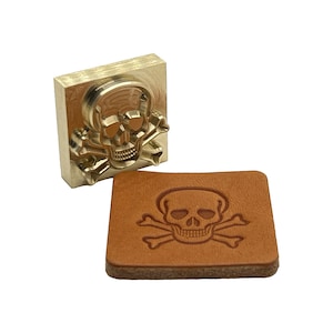 Skull Style L • Made in the U.S.A Stamp • Made in USA • 3/8 thick  Brass