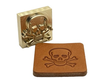 Skull Style L • Made in the U.S.A Stamp • Made in USA • 3/8 thick  Brass