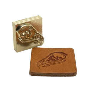Skull Style M • Made in the U.S.A Stamp • Made in USA • 3/8 thick  Brass