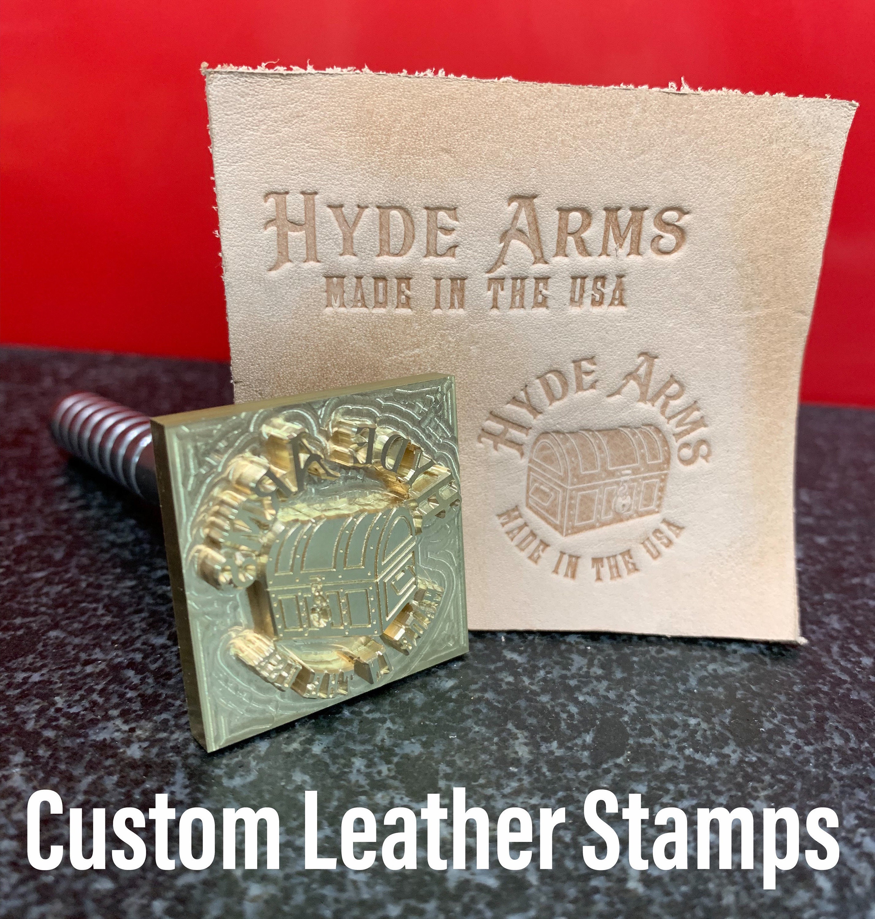 Custom Leather Stamps Handle Included Made in USA 3/8 Etsy