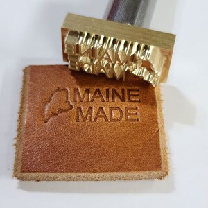 Maine State Made Stamps, Made in the USA, Handle included