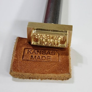 Kansas State Made Stamps, Made in the USA, Handle included