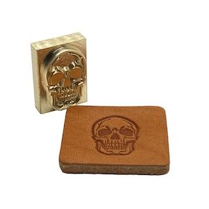 Skull Style F • Made in the U.S.A Stamp • Made in USA • 3/8 thick  Brass