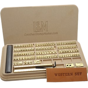 Goudy Cursive Alphabet Stamp Set•1/4 Tall (215 Piece Set)•upper