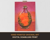 Lava Potion - Original Acrylic Painting Print - Digital Download - Art Paint Artist