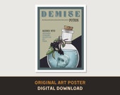Demise Potion Poster - Original Art Print - DIGITAL DOWNLOAD - D&D Dungeons and Dragons DnD Fantasy