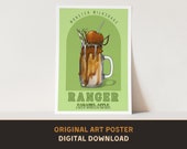 Ranger Monster Milkshake Poster - Original Art Print - DIGITAL DOWNLOAD - D&D Dungeons and Dragons DnD
